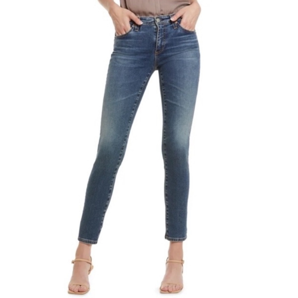 AG Jeans The Prima Cigarette Leg mid rise skinny jean blue 26